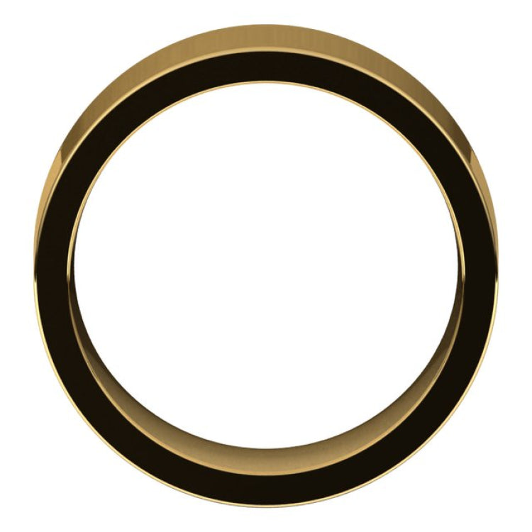 14K Yellow Gold 8 mm Comfort-Fit Flat Band Size 7