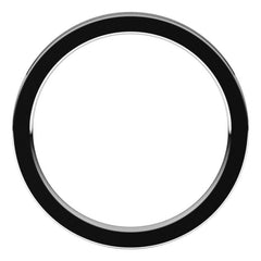 14K White Gold 2 mm Comfort-Fit Flat Band Size 5