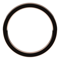 14K Rose Gold 2 mm Comfort-Fit Flat Band Size 6.5