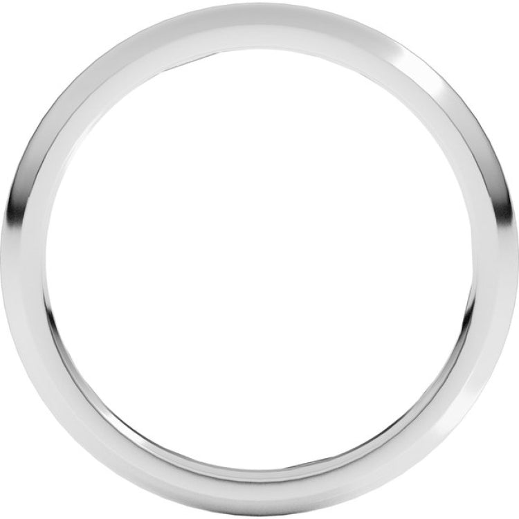 Sterling Silver 2 mm Comfort-Fit Half Round Band Size 10