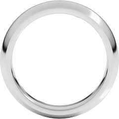 Sterling Silver 5 mm Comfort-Fit Half Round Band Size 13.5