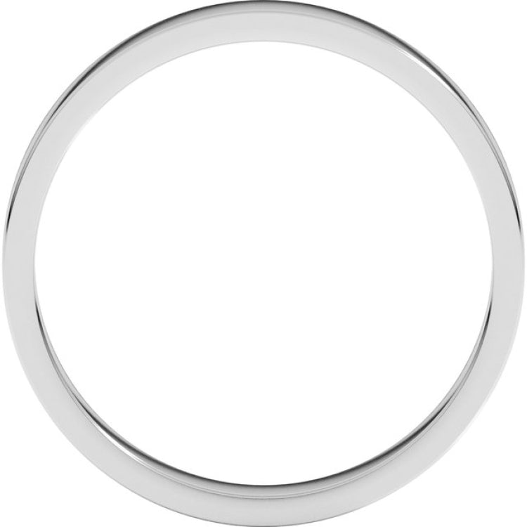 Sterling Silver 3 mm Flat Band Size 6