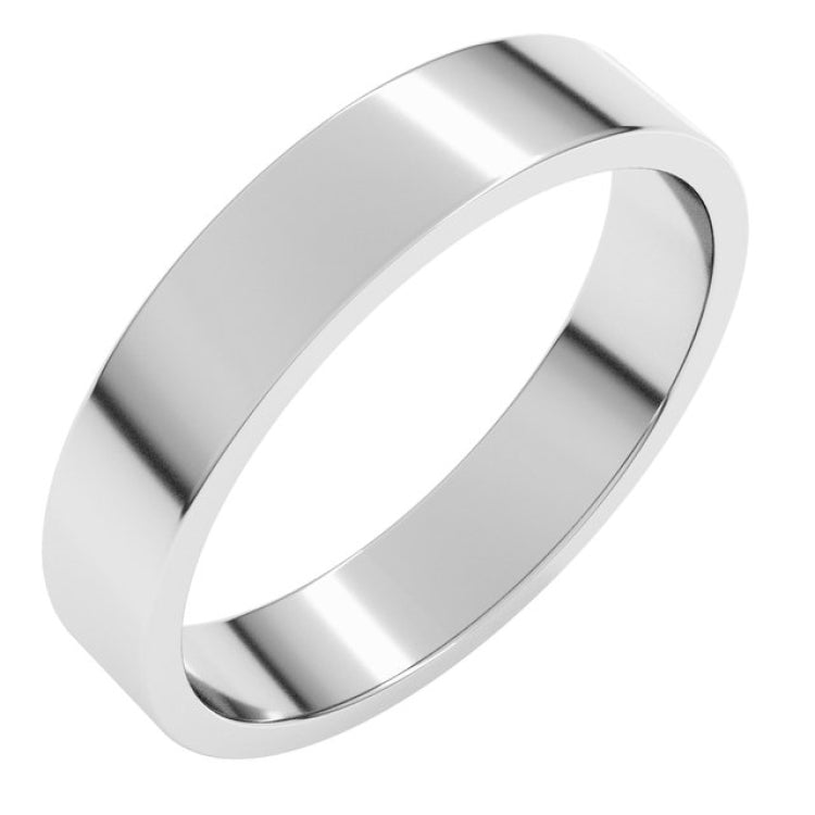 Sterling Silver 4 mm Flat Band Size 6