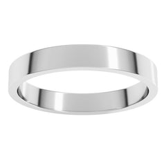 Sterling Silver 3 mm Flat Band Size 7.5