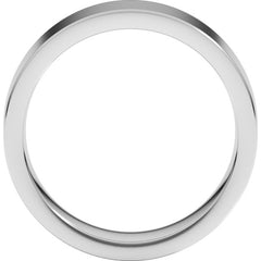 Sterling Silver 6 mm Comfort-Fit Flat Band Size 6