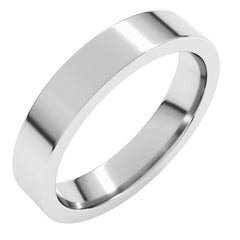 Sterling Silver 4 mm Comfort-Fit Flat Band Size 11