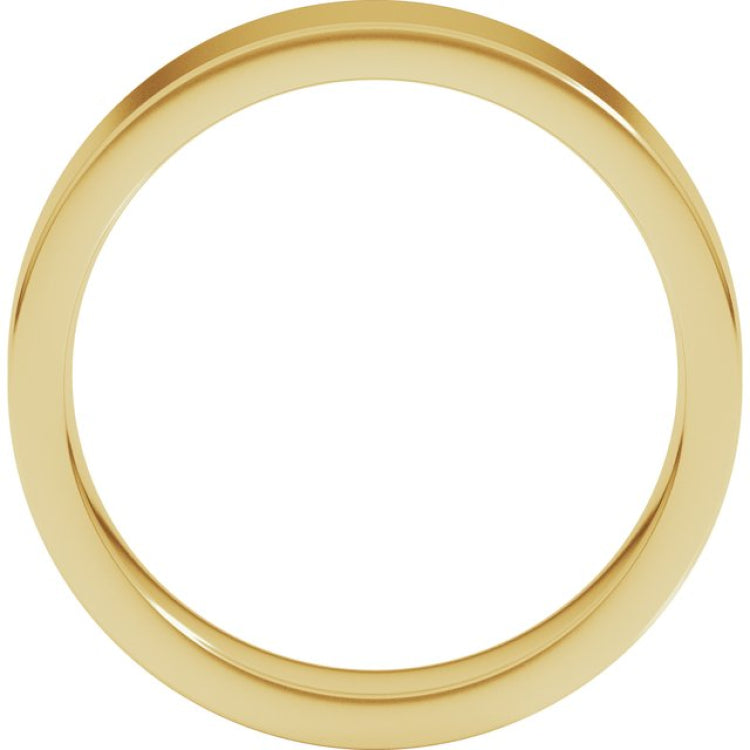 22K Yellow Gold 5 mm Comfort-Fit Flat Band Size 9.5