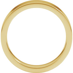 22K Yellow Gold 5 mm Comfort-Fit Flat Band Size 9.5