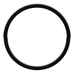 14K White Gold 1 mm Flat Band Size 5