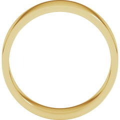 14K Yellow Gold 6 mm Flat Band Size 13