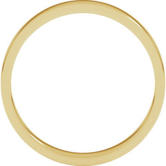 10K Yellow Gold 3 mm Flat Band Size 10