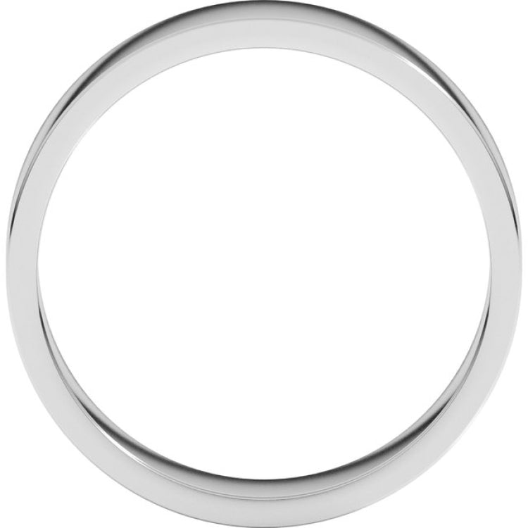 10K White Gold 5 mm Flat Band Size 10.5