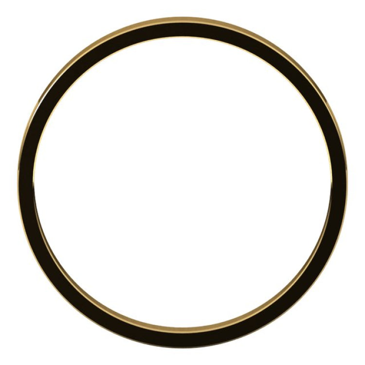 14K Yellow Gold 2 mm Ultra-Lightweight Flat Band Size 6