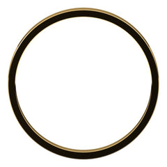 14K Yellow Gold 2 mm Ultra-Lightweight Flat Band Size 8