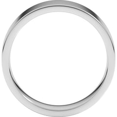 Sterling Silver 6 mm Lightweight Comfort-Fit Flat Band Size 10