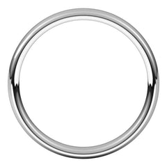 14K White Gold 3.5 mm Comfort-Fit European-Style Band Size 6.5