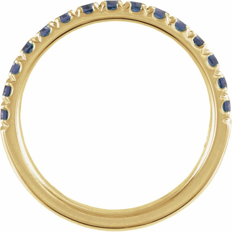 14K Yellow Gold Natural Alexandrite Stackable Ring