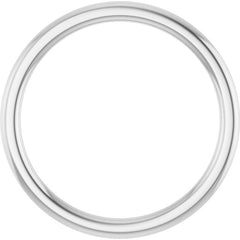 14K White Gold 1.5 mm Comfort-Fit European-Style Band Size 5