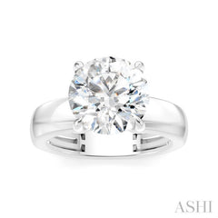1/20 Ctw Round Shape Round Cut Diamond Semi-Mount Engagement Ring in 14K White Gold