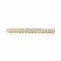 14k .19ct Round-Cut Prong-Set Band