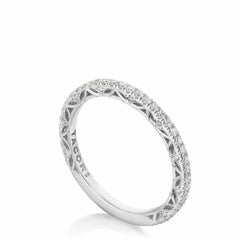 14k .19ct Round-Cut Prong-Set Band