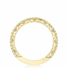 14k .19ct Round-Cut Prong-Set Band