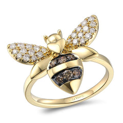 14K 0.53ct Diamond Bee-Fashion Ring
