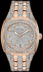 Bulova Crystal Phantom-582 Mens Watch-Rose
