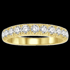 14K 0.25ct Dia Prong-set Wedding-Band