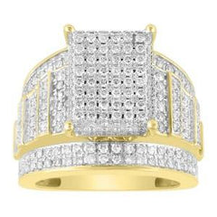 14K 3.00ct Diamond Cluster Ring
