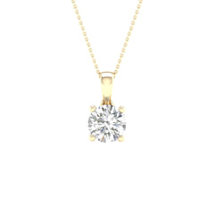 10K 0.33ct Diamond Solitaire Pendant