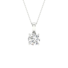 10K 0.33ct Diamond Solitaire Pendant