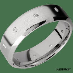 14K White Gold with Satin , Polish Finish