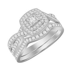 14K 1.00ct Diamond Cluster Ring