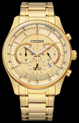 Citizen Quartz Gold-tone Stainless-Steel Chronograph-Watch