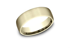 14K-6.5MM Light-Comfort-Fit Satin-Finish Wedding-Band Size-11