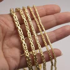 10K 8MM 9" BYZANTINE BRACELET