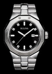 Bulova Classic Diamond Dial Quartz-Watch