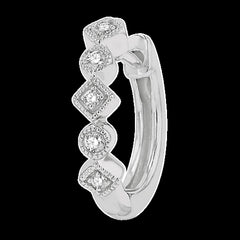 10K 0.10ct Diamond Hoop Earrings