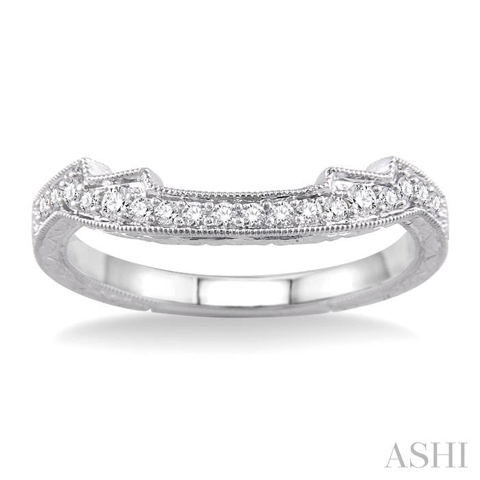 1/5 Ctw Diamond Wedding Band in 14K White Gold