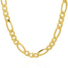 10K 8mm 24" H Figaro Chain