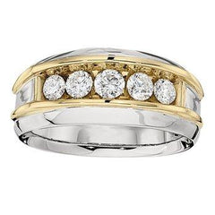 14K 2.00ct Diamond Channel-Set Wedding-Band