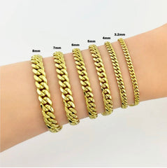 10K 6MM 7" HLTW Miami-Cuban Link Bracelet