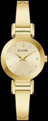Bulova Marc Anthony-Bangle Ladies-Watch Gold-Tone