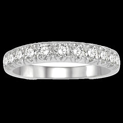 14K 0.75ct Diamond Prong-set Wedding-Band