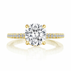 14k .23ct-Princess-Cut Semi-Mount Ring