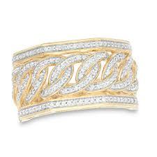 10K 1.35ct-Diamond Cuban Ring