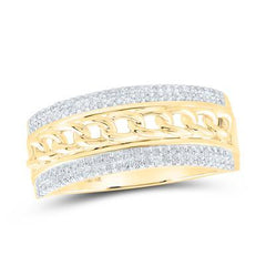 10K 1.35ct-Diamond Cuban Ring