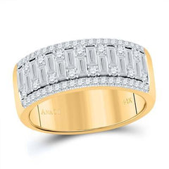 10K 1.35ct-Diamond Cuban Ring