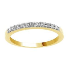 14K 0.15ct Diamond Prong-set Wedding-Band